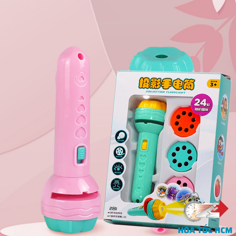 Đèn Pin Chiếu 24 hình ảnh cho bé (hình micoro)
