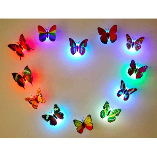 [HCM]ĐÈN LED DÁN TƯỜNG BƯỚM