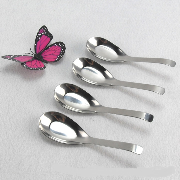 Thìa inox cao cấp dày dặn sáng bóng dài 16.5cm
