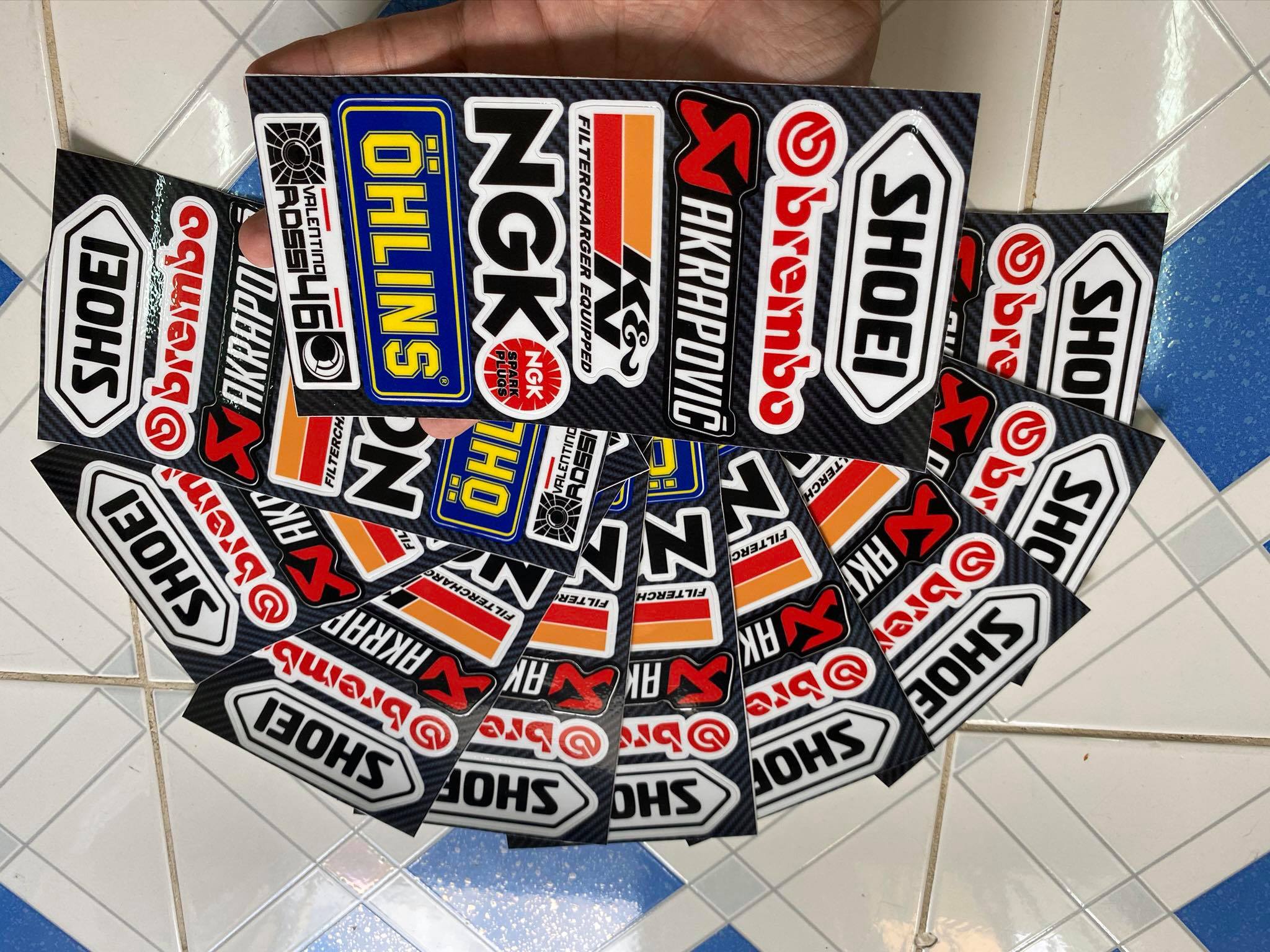 Stiker tấm chữ nhật shoei brembo