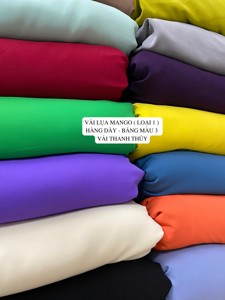 VẢI LỤA TRÁNG GƯƠNG -MAY ÁO DÀI- DÒNG VẢI CAO CẤP