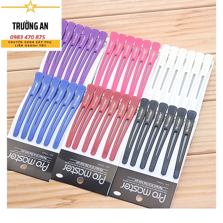 Kẹp Vịt Loại Xịn Pro Master Chất lượng Cao Nhiều Màu 6 cái