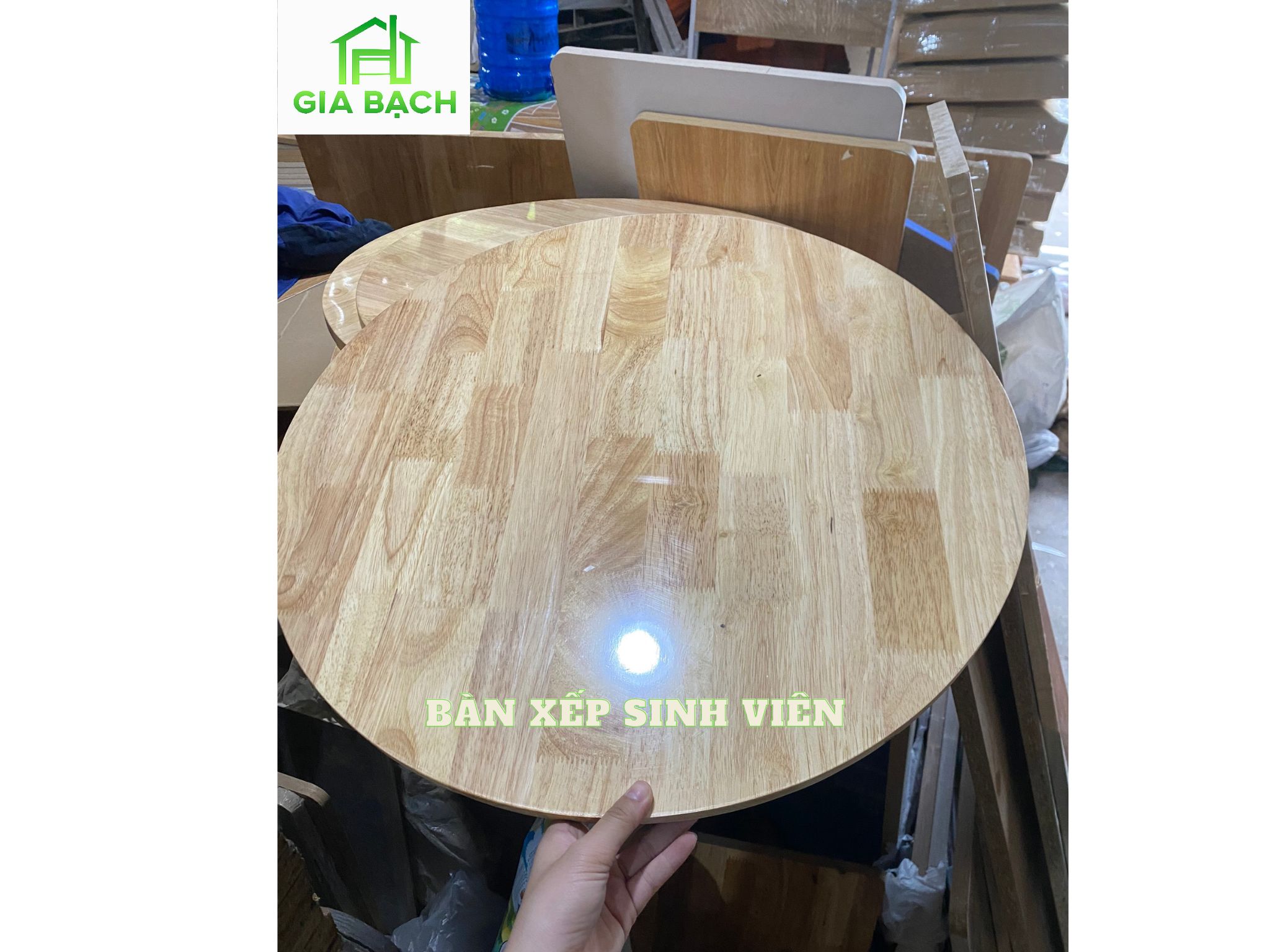 Mặt Bàn Tròn Gỗ Tự Nhiên (ĐK 60cm)