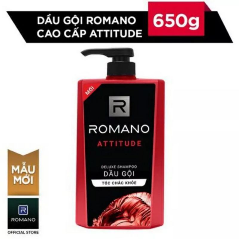 [HCM]Dầu gội Romano 650g Cao cấp Attitude
