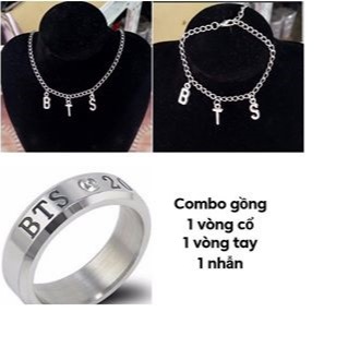 combo trang sức bts (vòng cổ , vòng tay , nhẫn )
