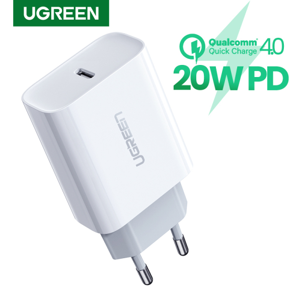 【For iPhone 12】UGREEN 20W Power Delivery Fast Charger for iPhone 12 Pro max SAMSUNG Xiaomi Huawei VIVO OPPO