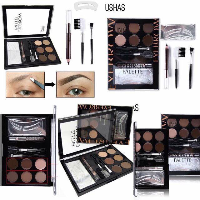 [HCM]Bộ Trang Điểm Mắt 6 Món (Chì Kẻ + Cọ Chải + Phấn Mắt + Khuôn Kẻ Lông Mày + Cọ Đánh Phấn + Kem Che Khuyết Điểm)