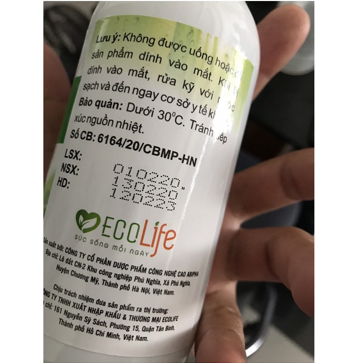 Gel diệt khuẩn Ecoclean-Rửa tay khô