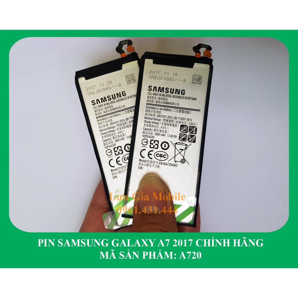 Pin samsung galaxy j7 pro chính hãng j730 | galaxy a7 2017 a720 | phát hiện hàng fake đền 10 lần giá trị đơn hàng