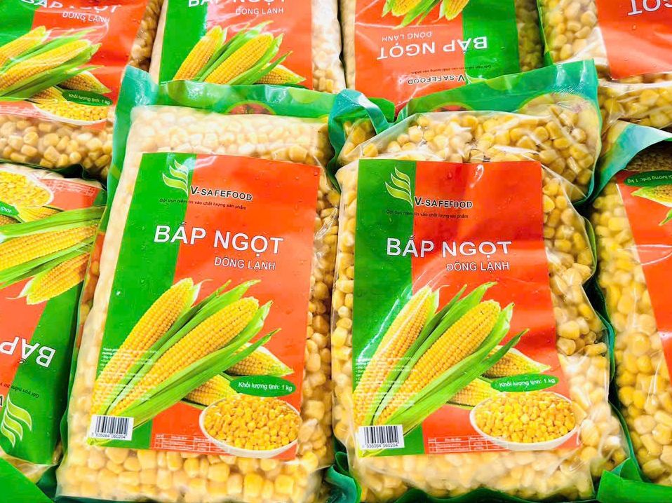 1kg bắp mỹ tách hạt sẵn v-safefood tươi, mới