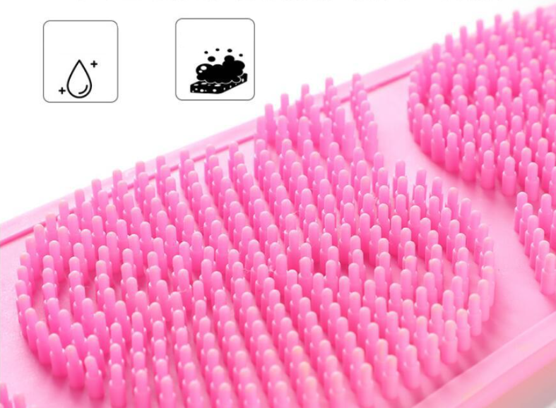 Miếng cọ lưng tắm massa 2 mặt silicon cho bé