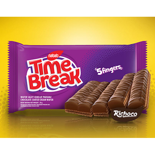 Bánh kem xốp phủ socola Nabati Time Break