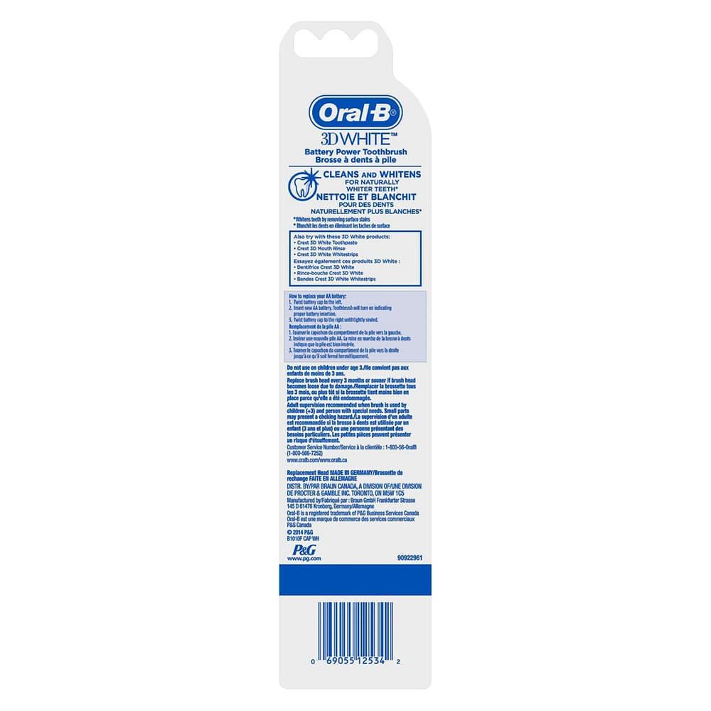 [HCM]Bàn chải dùng pin Oral-B 3D White Toothbrush