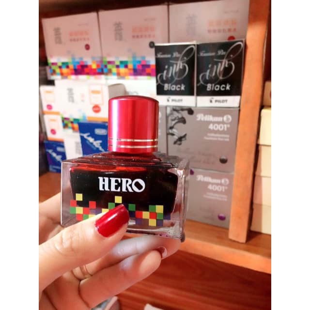Mực viết máy hero 40 ml nhiều màu 40ml