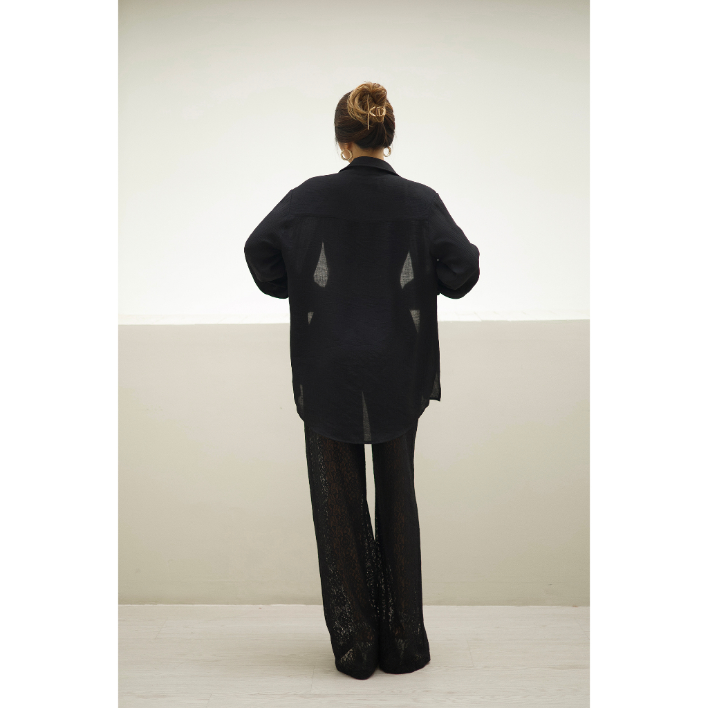 MACHNHADUONG - Áo sơmi basic màu đen - COCO SHIRT BLACK