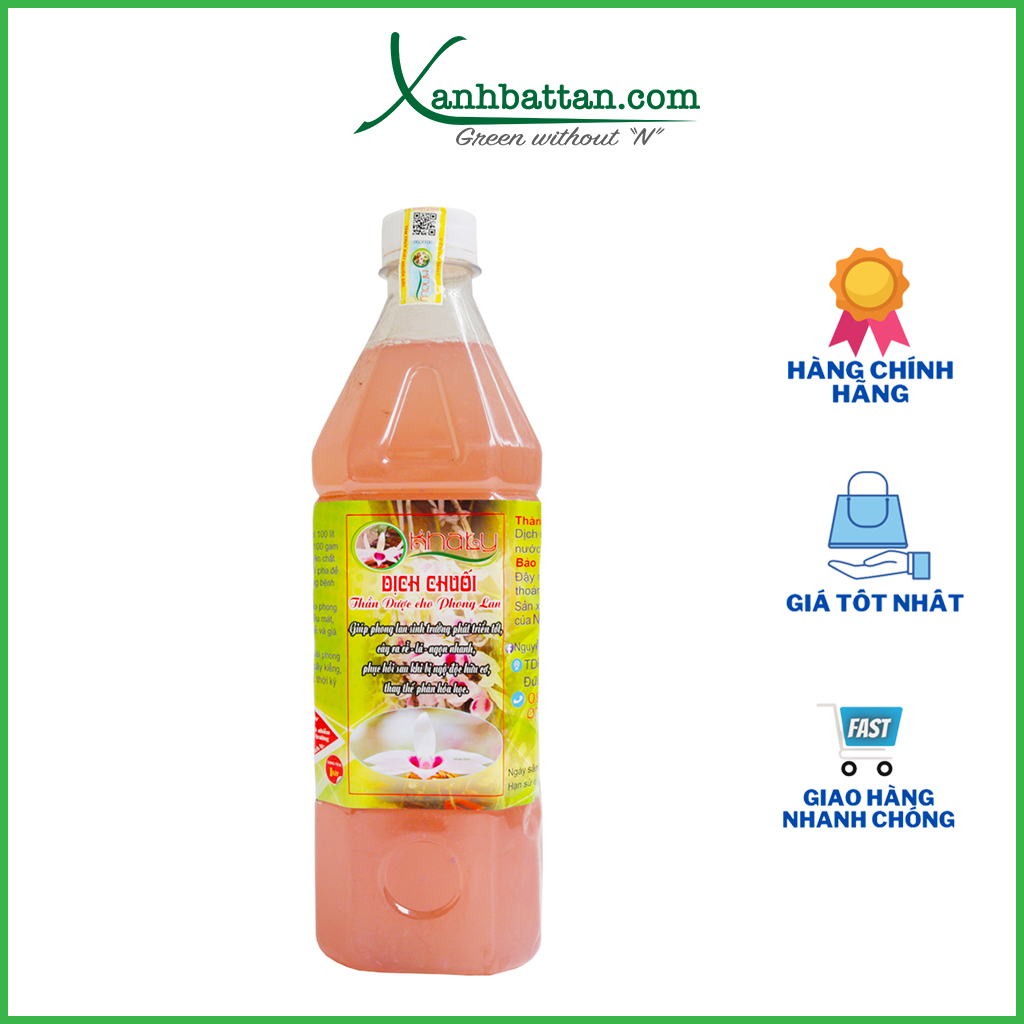 Dịch Chuối Khaly Dùng Cho Lan Chai 1 Lít