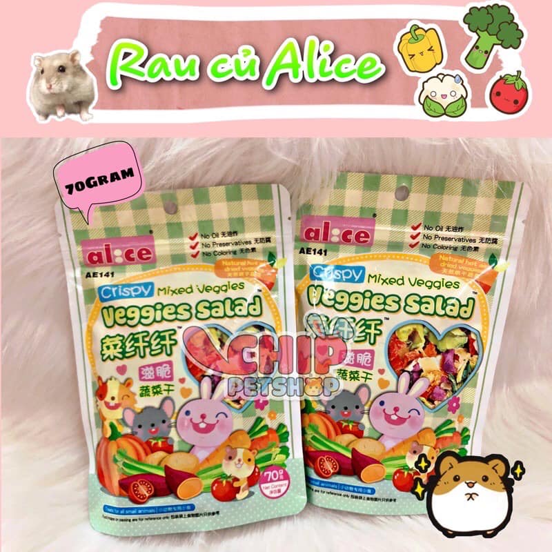 Rau củ sấy Alice [Hamster]