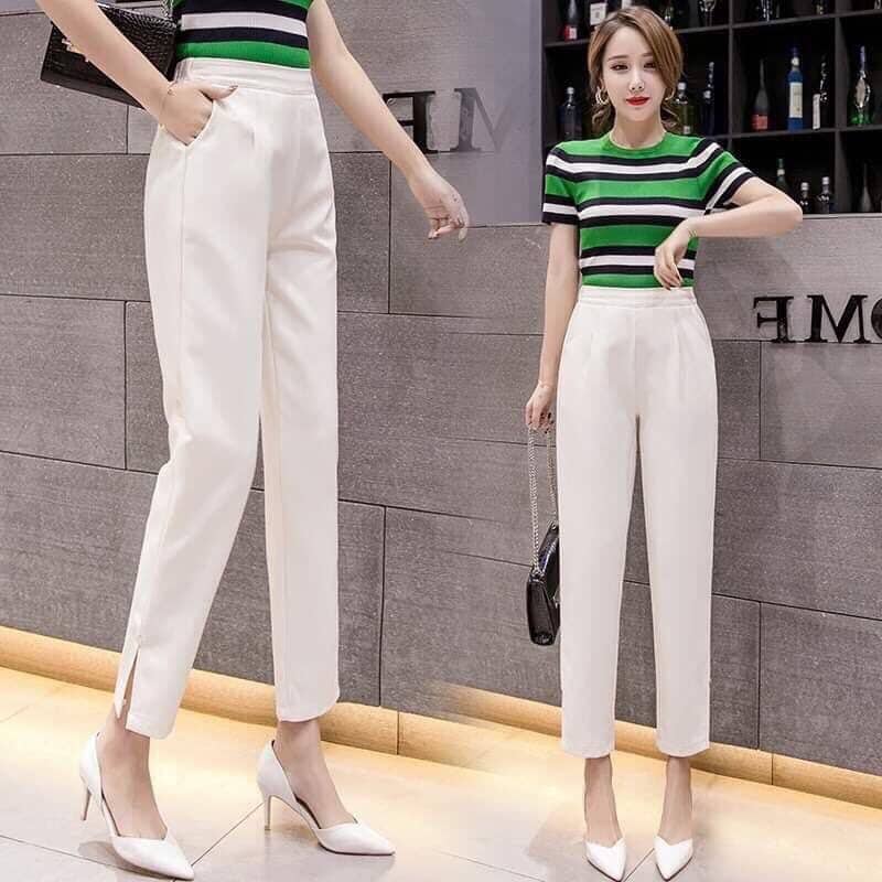 Quần baggy xẻ tà sang chảnh