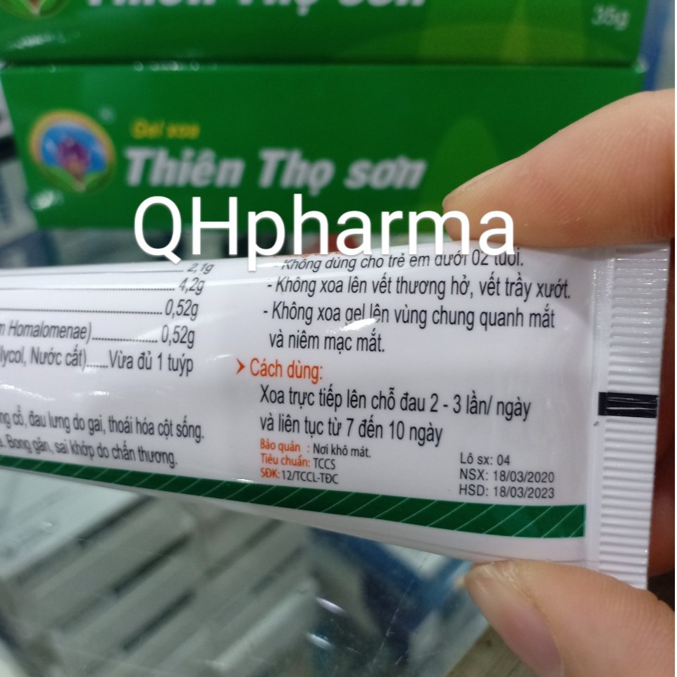Thiên thọ sơn gel xoa bóp 35g