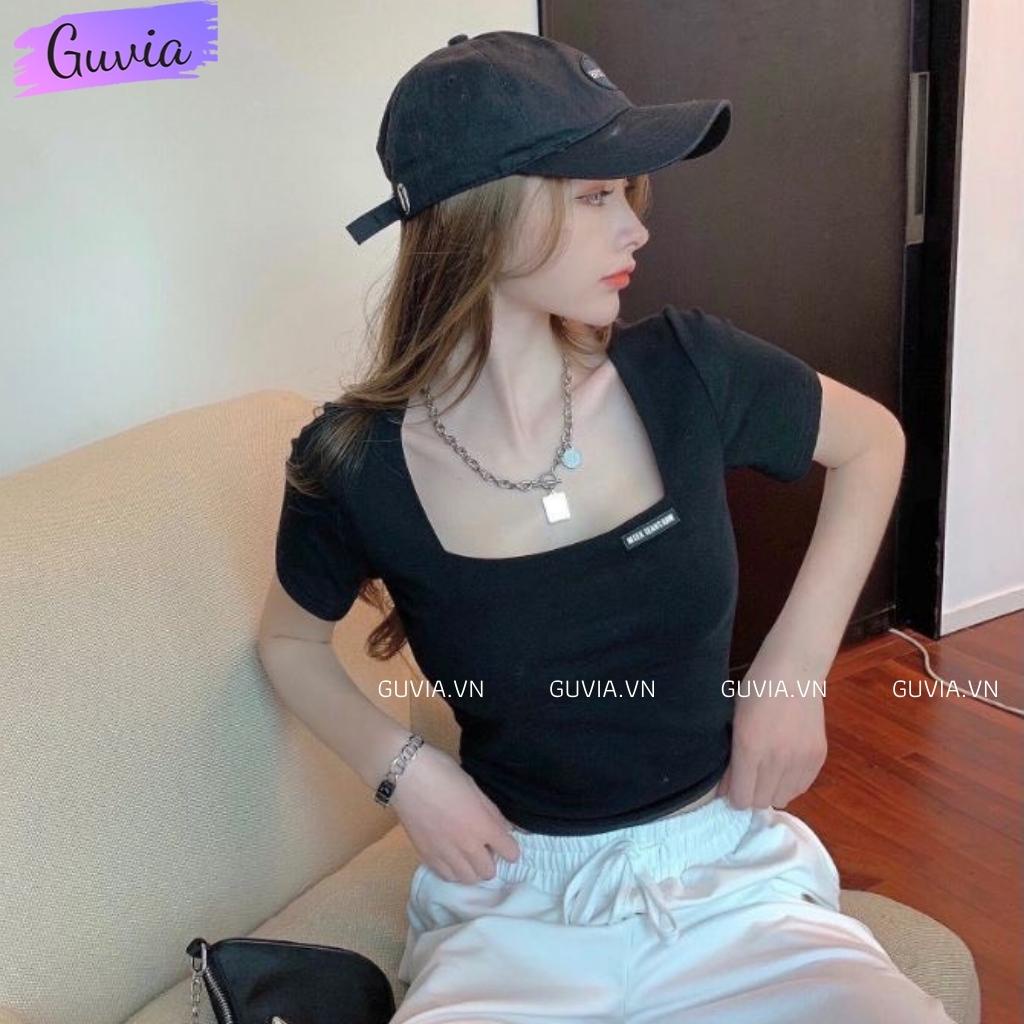 ÁO CỔ U THÊU THUN GÂN YÊU 5