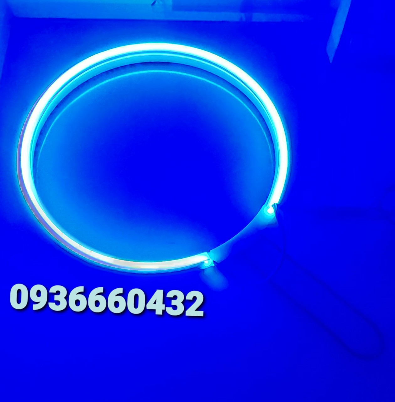 Đèn LED neon hào quang đường kính 30cm- đèn trang trí tượng công giáo ánh sáng xanh hoặc trắng - đèn LED neon