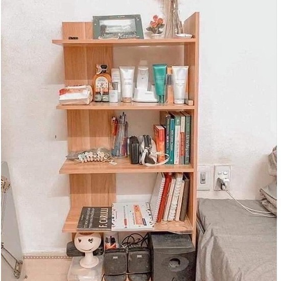 Kệ góc tường gỗ 5 tầng