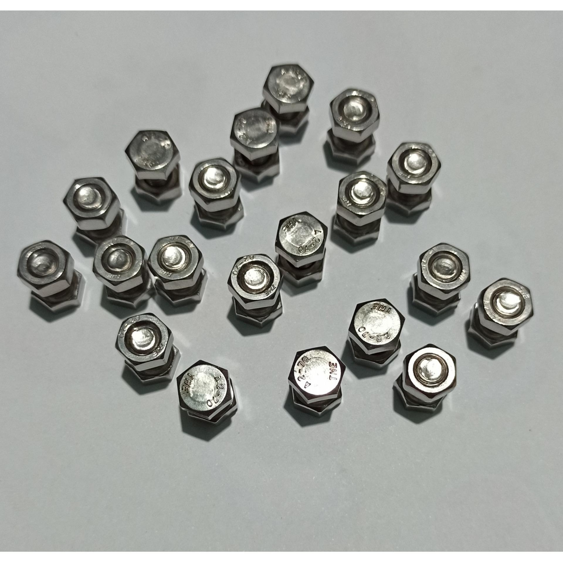 M6x10mm INOX 304 COMBO 20 Bu Long Con Tán ( 6 Li Một Phân )