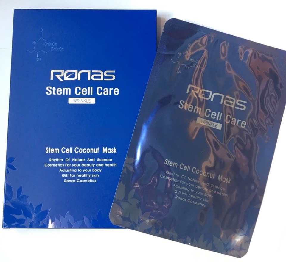 RONAS Stem Cell Coconut Mask シートマスク60枚 : Ronas Stem Cell Coconut Gel Mask 5 pack. Anti Aging