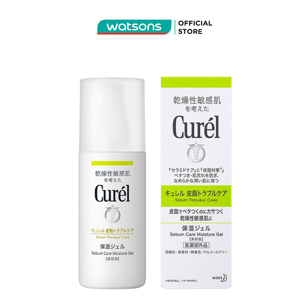 Gel Dưỡng Da Curél Sebum Trouble Care Moisture Facial Gel Dành Cho Da Dầu 120ml