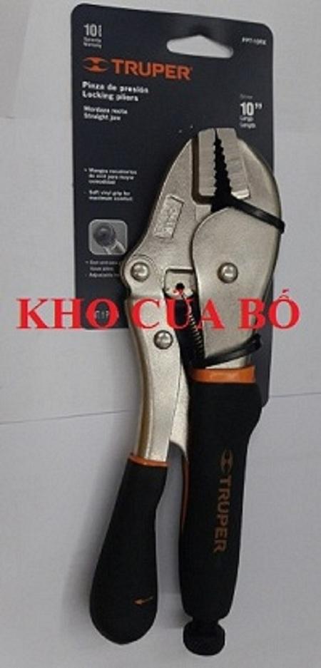 Kềm bấm chết mỏ bằng cán đen 10in/254mm, Truper - 17437