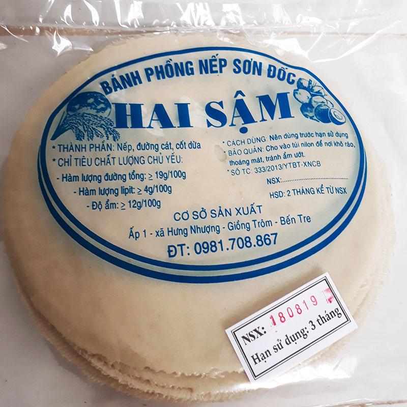 bánh phồng sơn đốc nếp lớn 23 cm đặc biệc 20 cái