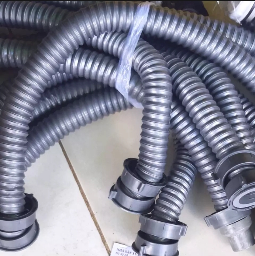Dây thoát xi phông chậu rửa bát kèm ốc. ống sun thoát chậu rửa bát có ốc nối