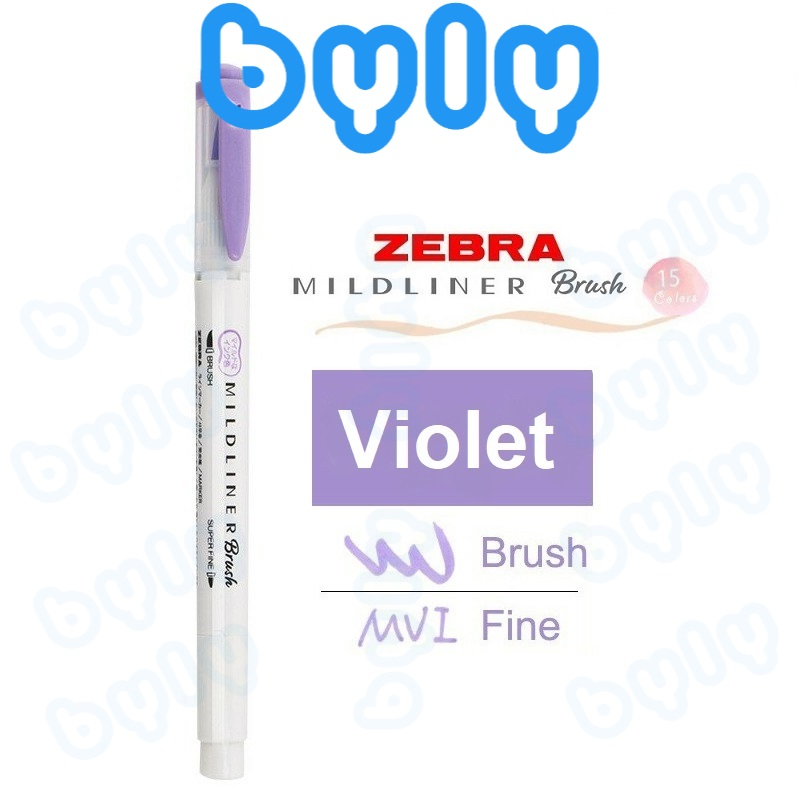 [Ship hỏa tốc] Mildliner Brush - Bút cọ 2 đầu chất lượng cao Zebra WFT8, sản phẩm chính hãng chất lượng cao - ByLy Store