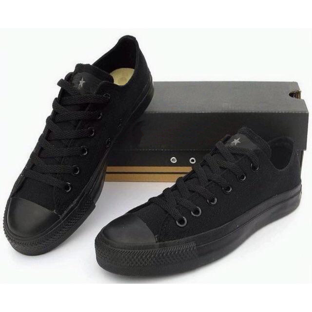 [HCM]Giày Sneaker Cổ Thấp CVS Nam Màu Full Đen