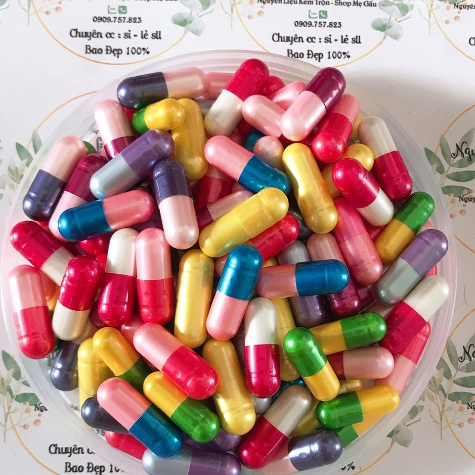 Sỉ 10 viên viên cấy trắng da, kích trắng(lộn xộn)