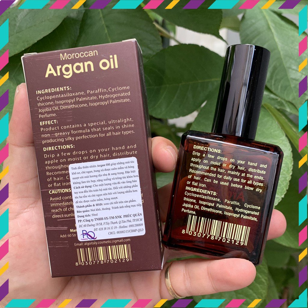 Tinh dầu phục hồi tóc Algo Argan Oil 50ml