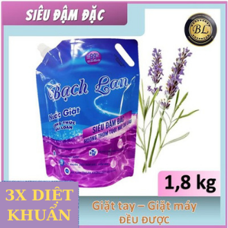 Nước giặt Bạch Lan Siêu đậm đặt túi 1.8kg