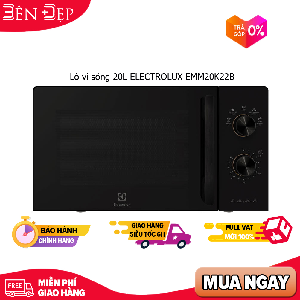Lò vi sóng 20l electrolux emm20k22b