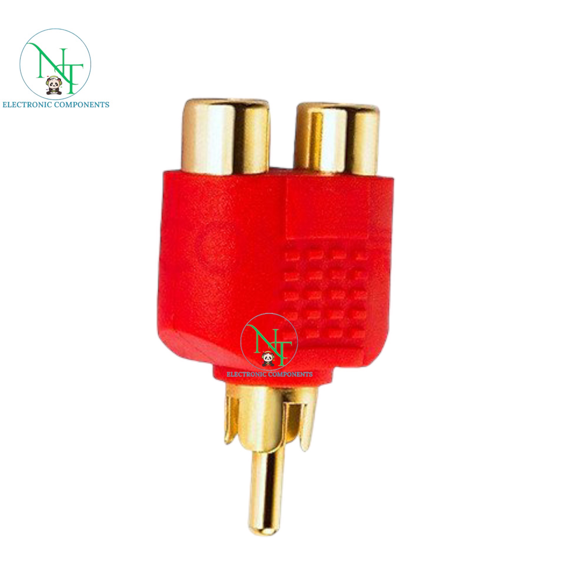 Đầu jack chia av bông sen từ 1 ra 2 hoa sen chuẩn âm thanh , hình ảnh . rắc chia av 1 ra 2