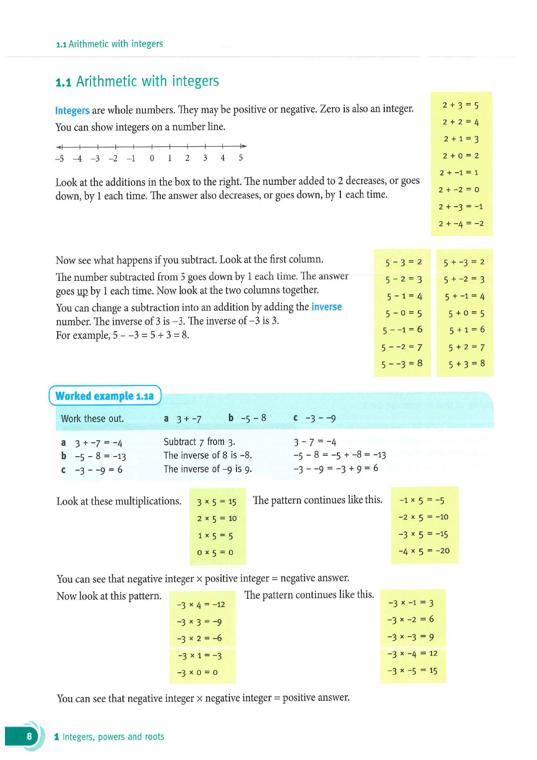 Mathematics course book + practice book