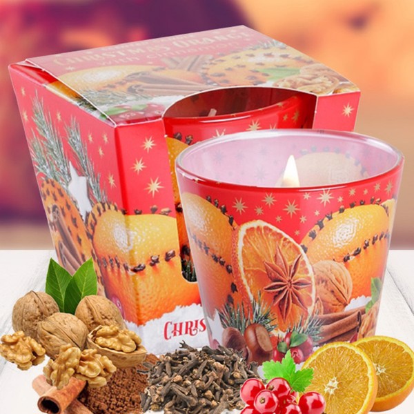 115g Bartek candles, Christmas Cup, Christmas decorative candles, scent custom