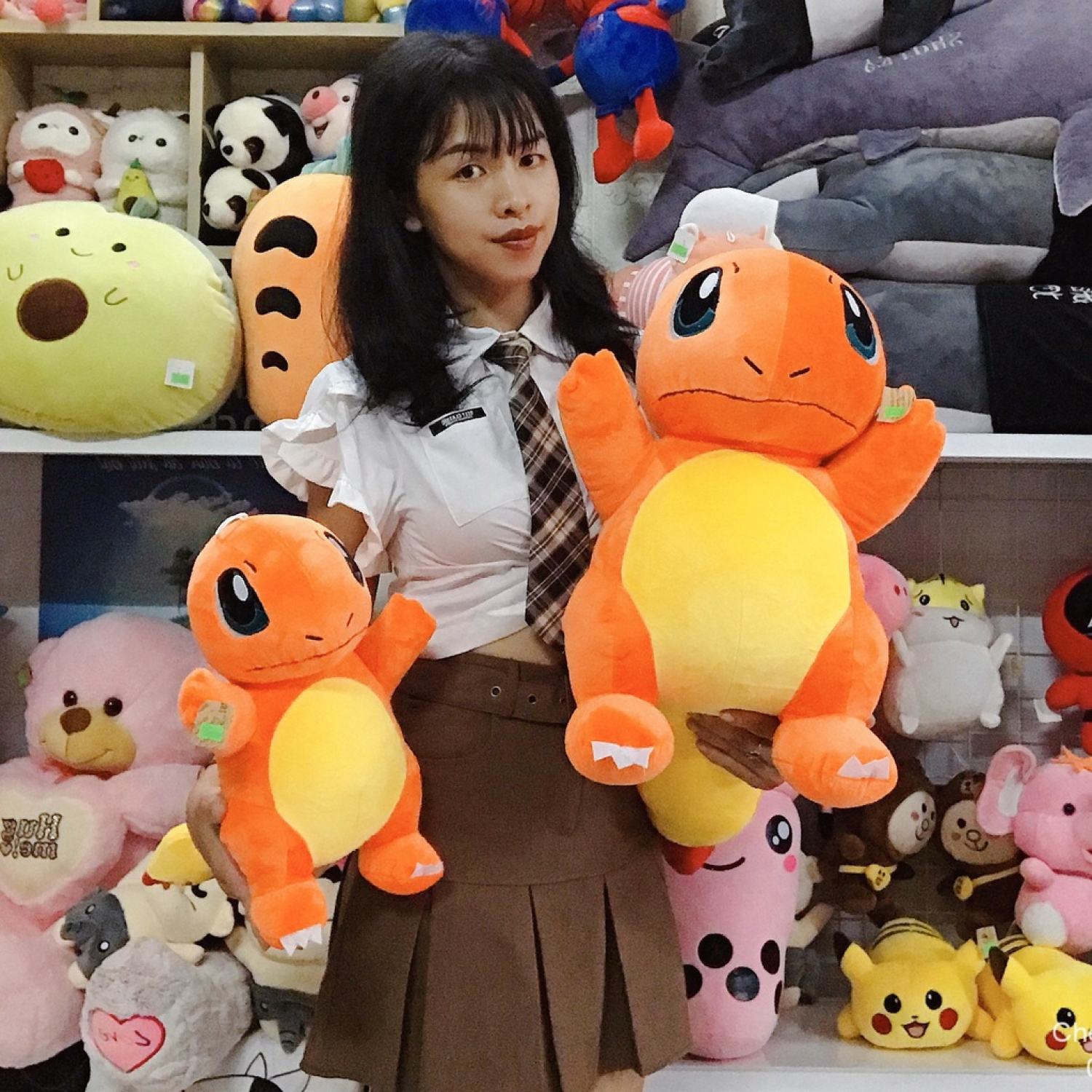 Gấu Bông Pokemon Charmander - Khủng Long Lửa 40cm+50cm+60cm