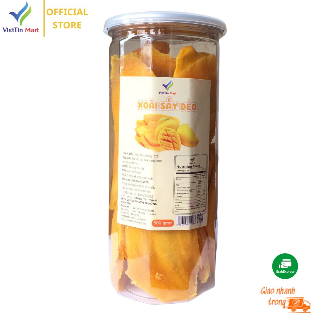 1kg Xoài sấy dẻo ngon thượng hạng - Viettin Mart