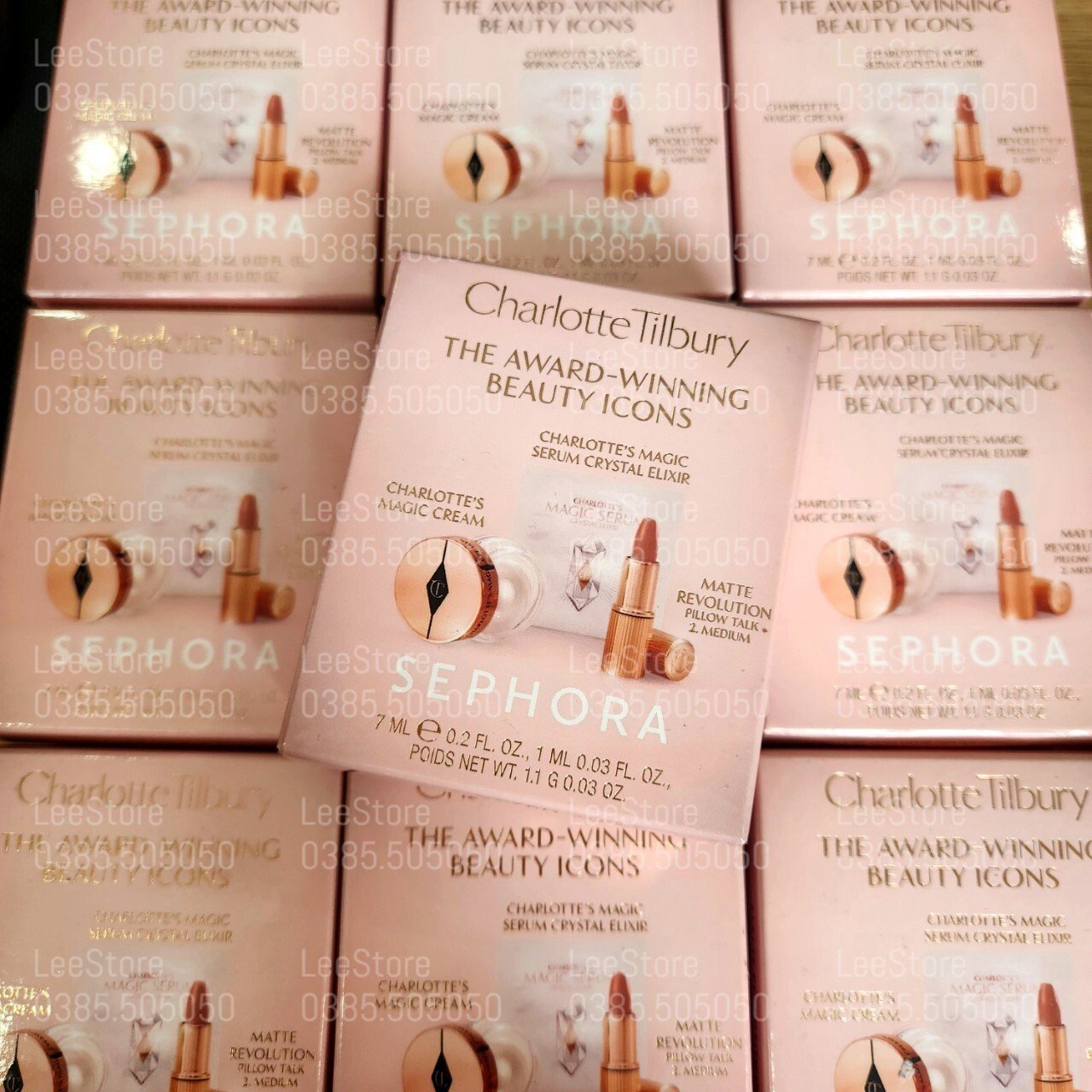 Set son và kem dưỡng Charlotte Tilbury mini chuẩn Sephora