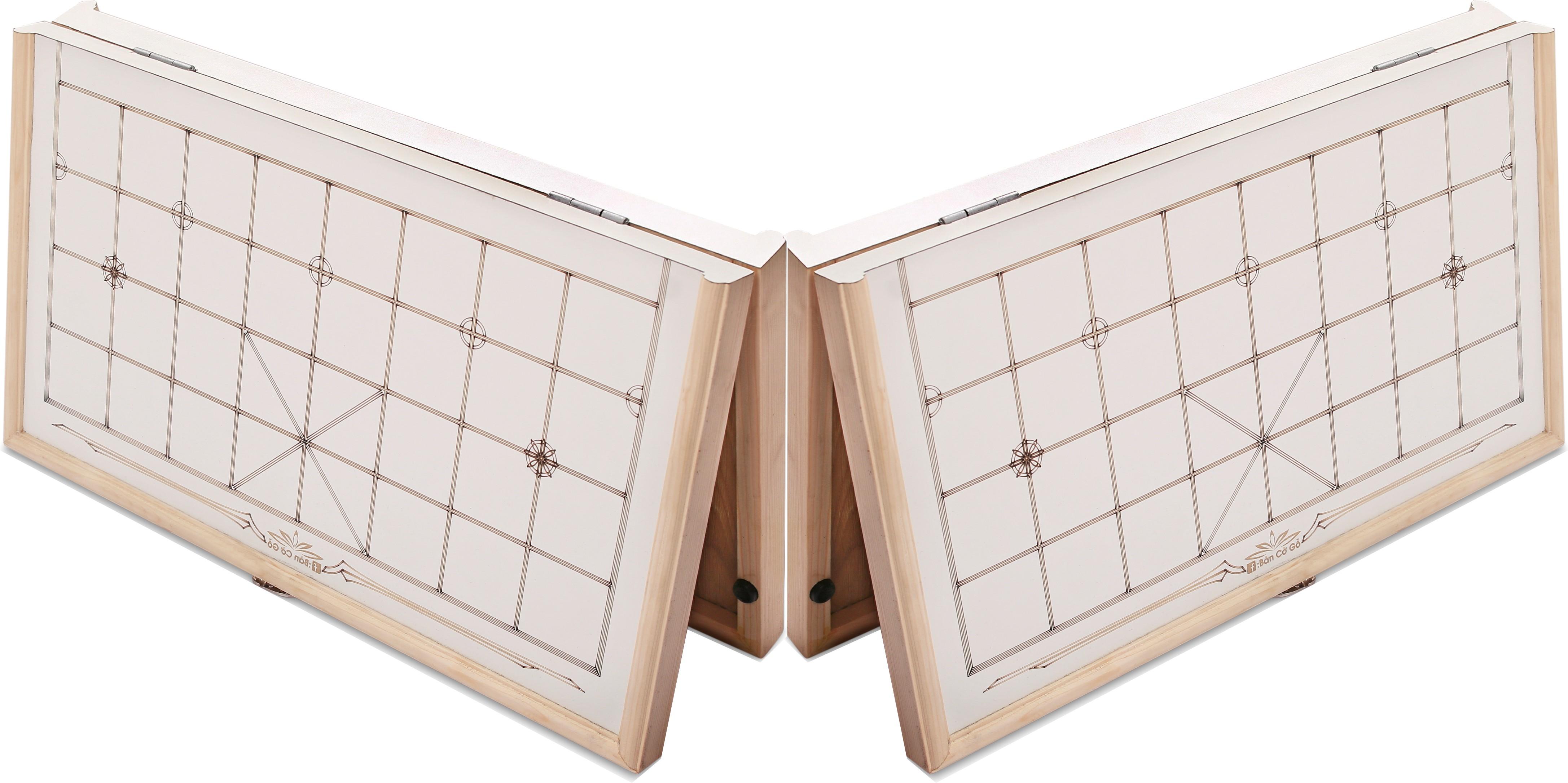 Bộ 2 bàn cờ gỗ loại gấp