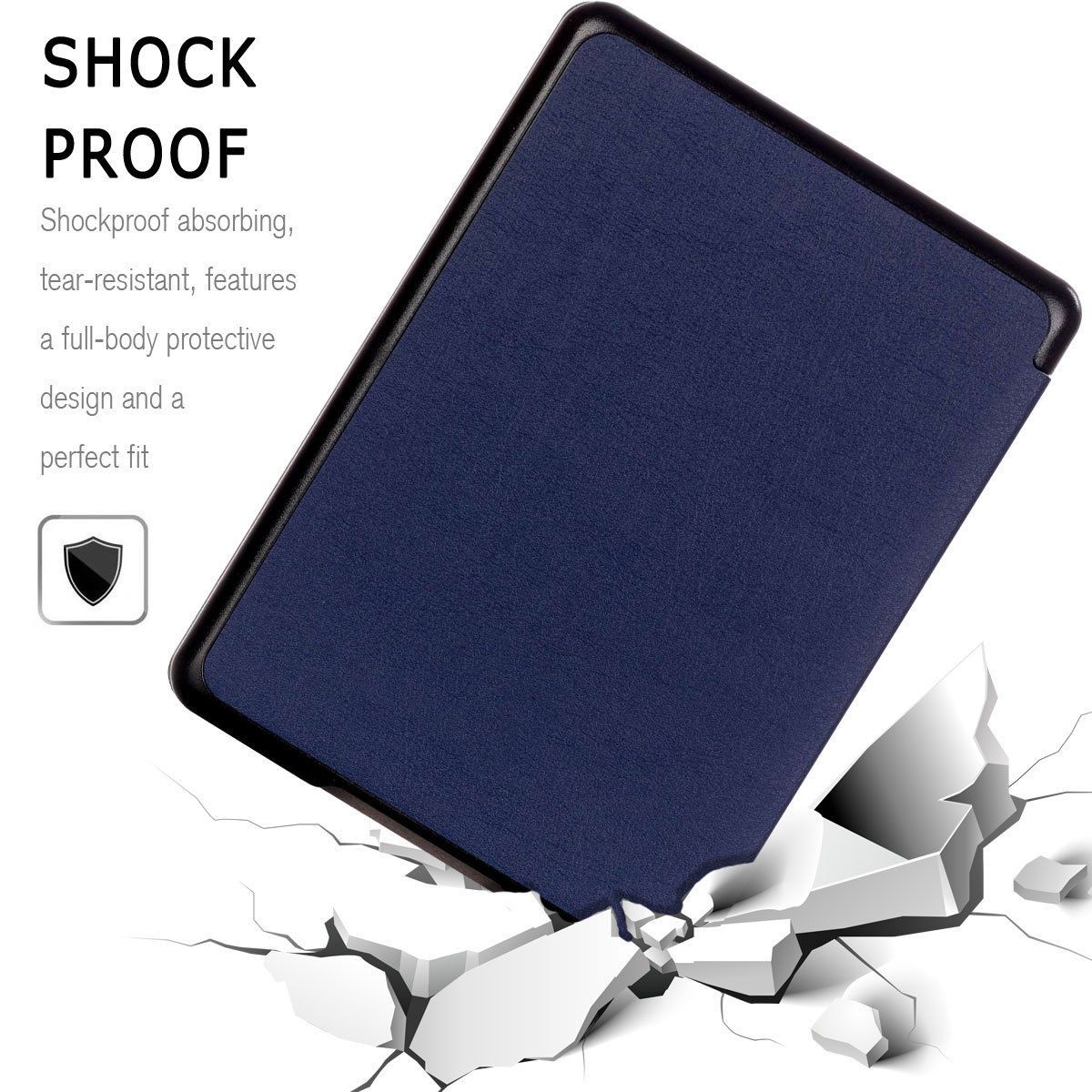 1 Cái Phù Hợp Với Amazon Kindle Paperwhite 1/2/3 Ốp Bảo Vệ Siêu Mỏng Ốp Bảo Vệ Da PU Từ Tính Thông Minh