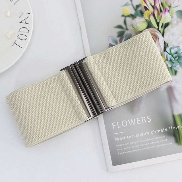 Thắt lưng nữ bản to 6cm phụ kiên dễ phôi đồ