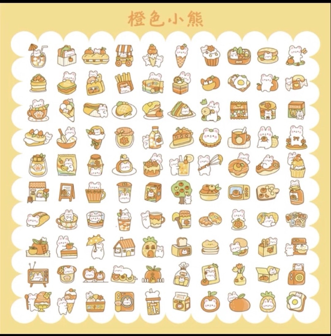 Set Sticker 200 miếng (100 mẫu x 2 miếng)