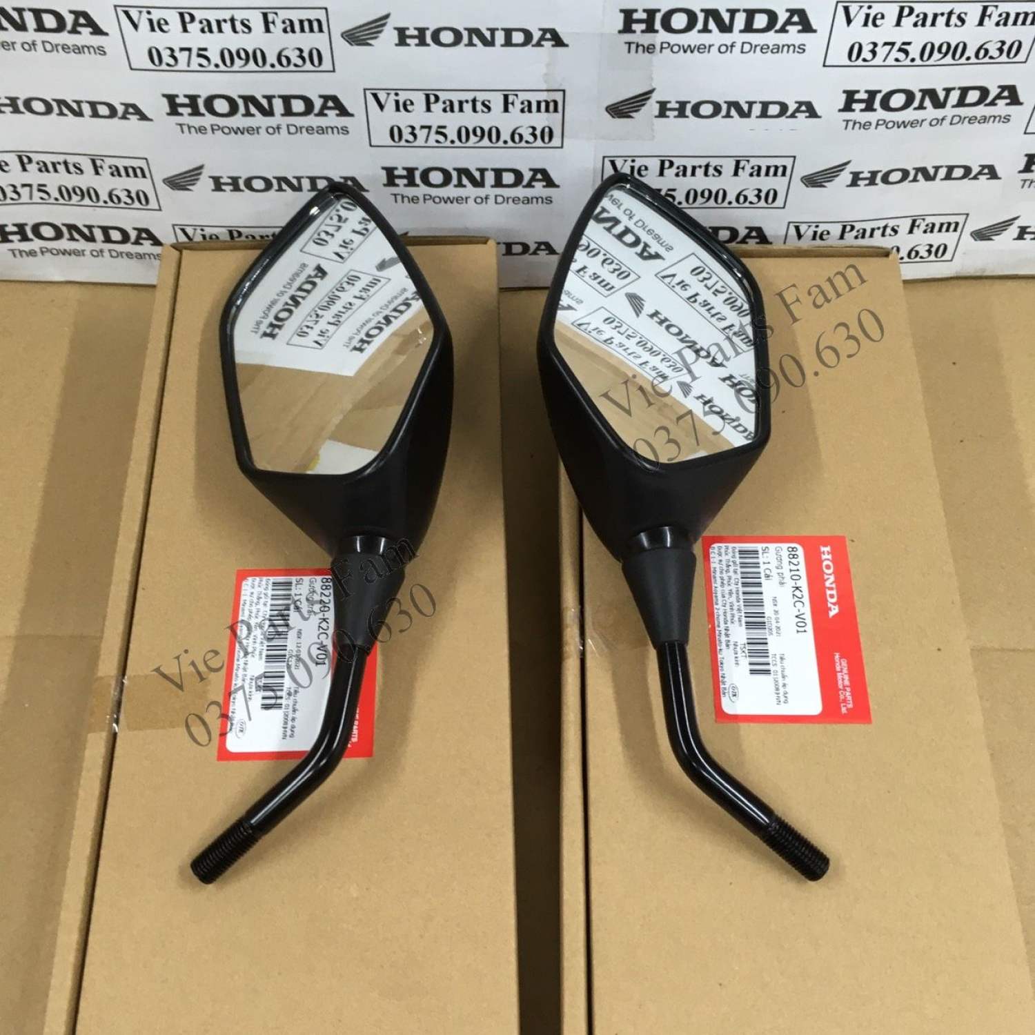Gương kiếng chiếu hậu vision 2021-2023, hàng din honda mới 100%