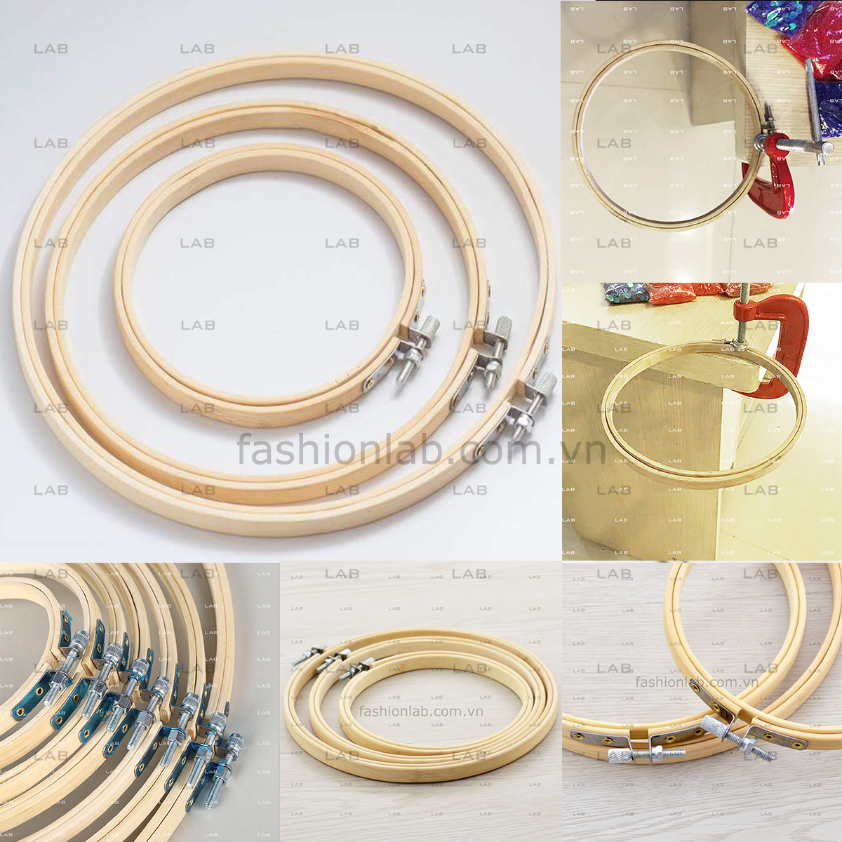 Khung thêu tròn nhiều kích thước (chiếc)